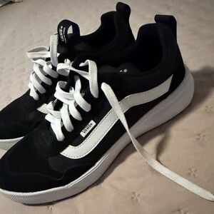 Vans Black and White Women's Shoes